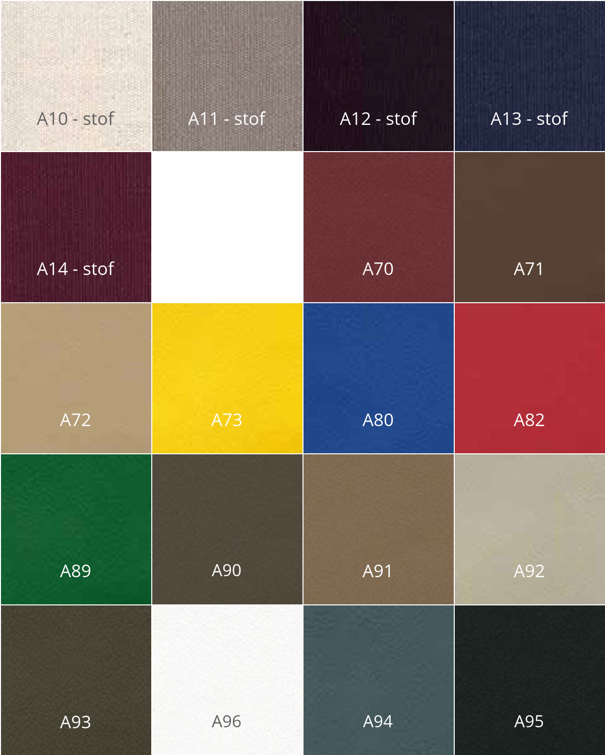 Pedrali A stofkaart Pedrali A stofkaart