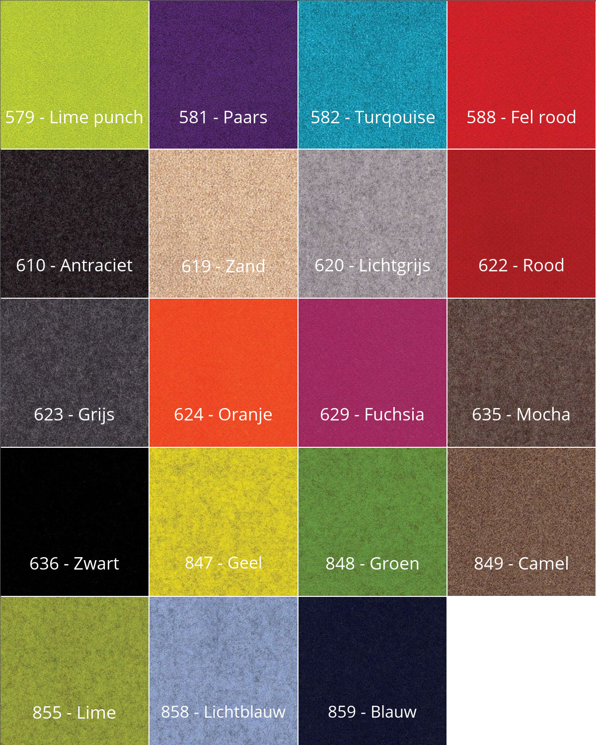 Felt stofkaart Felt stofkaart