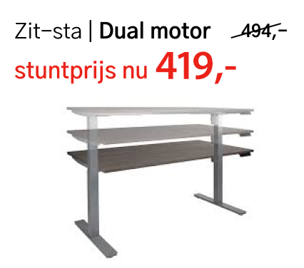 Zit-sta bureau actie