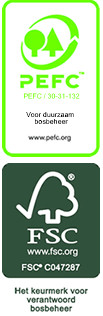 FSC & PEFC keurmerk FSC & PEFC keurmerk