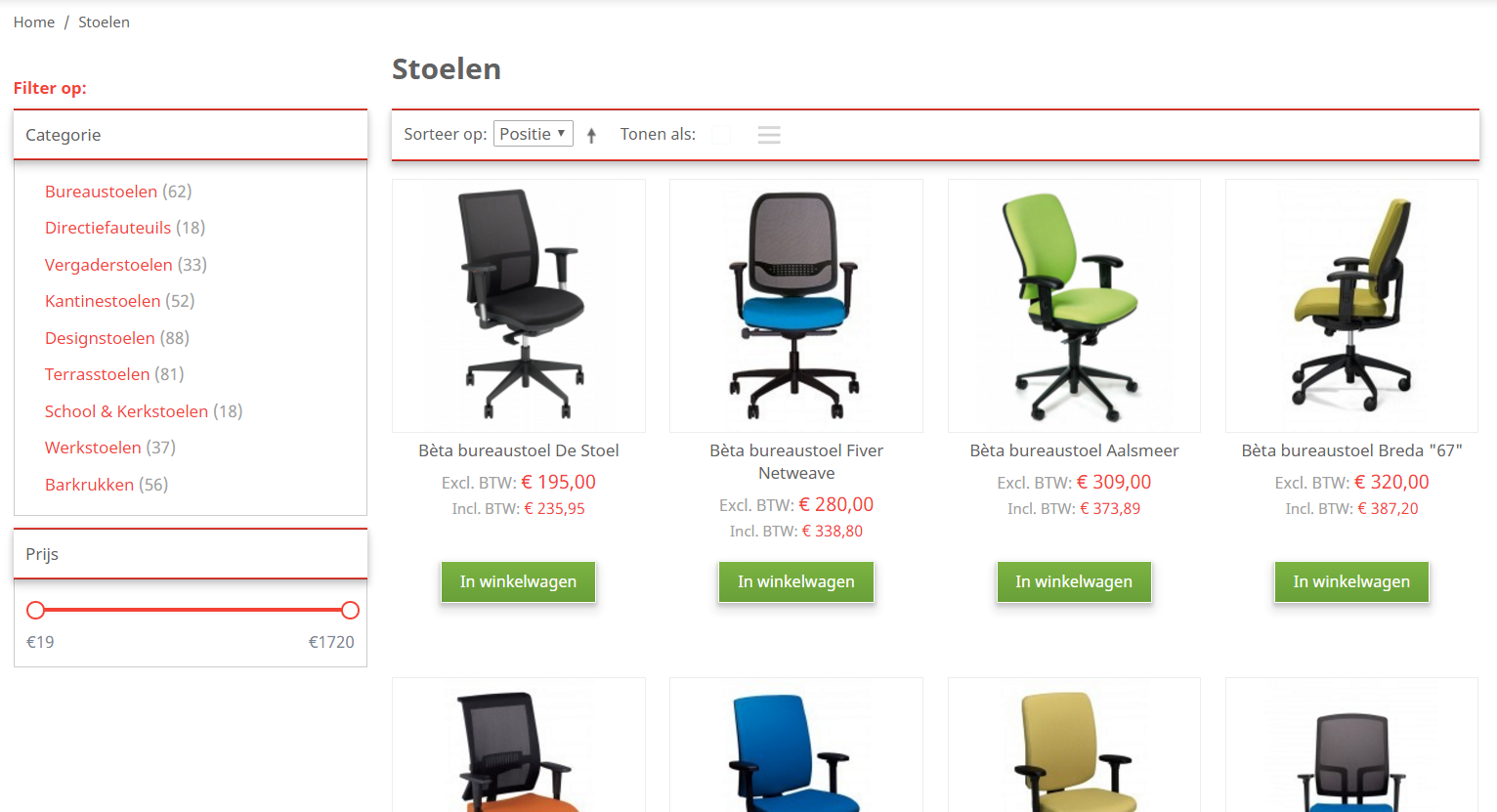 Kies een product Kies een product