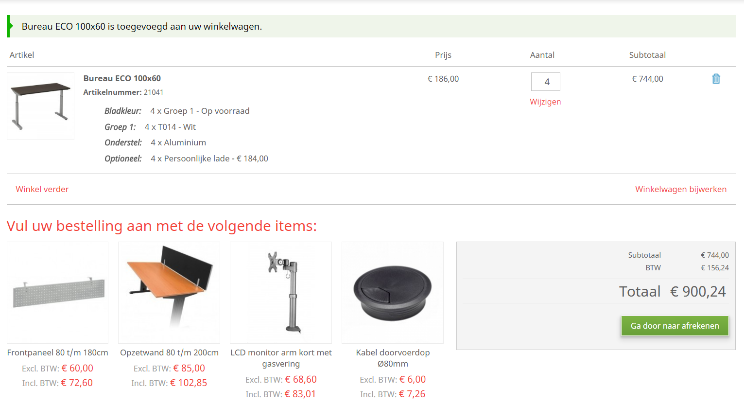 Controleer uw bestelling Controleer uw bestelling